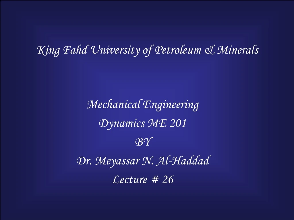 king fahd university of petroleum minerals n.