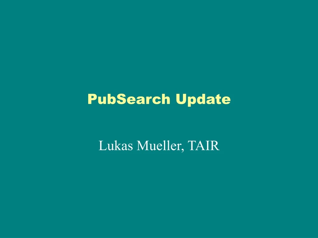 pubsearch update n.