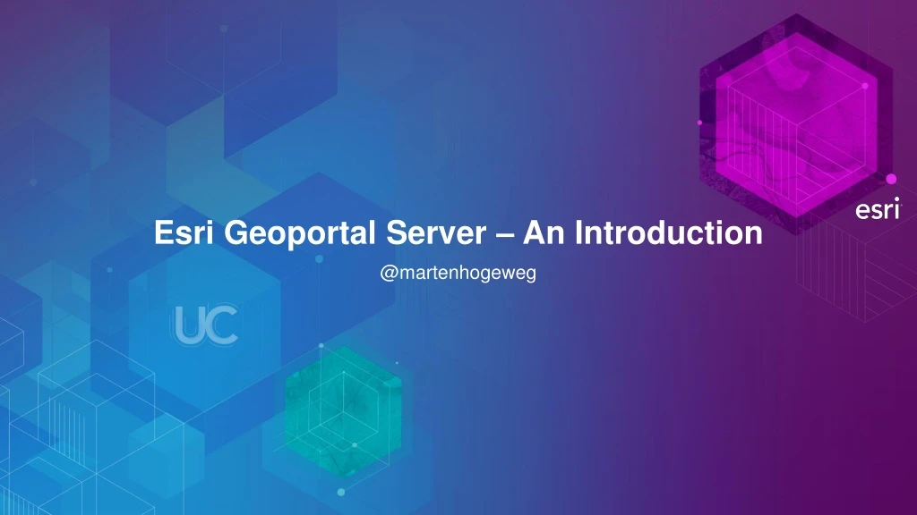 esri geoportal server an introduction n.