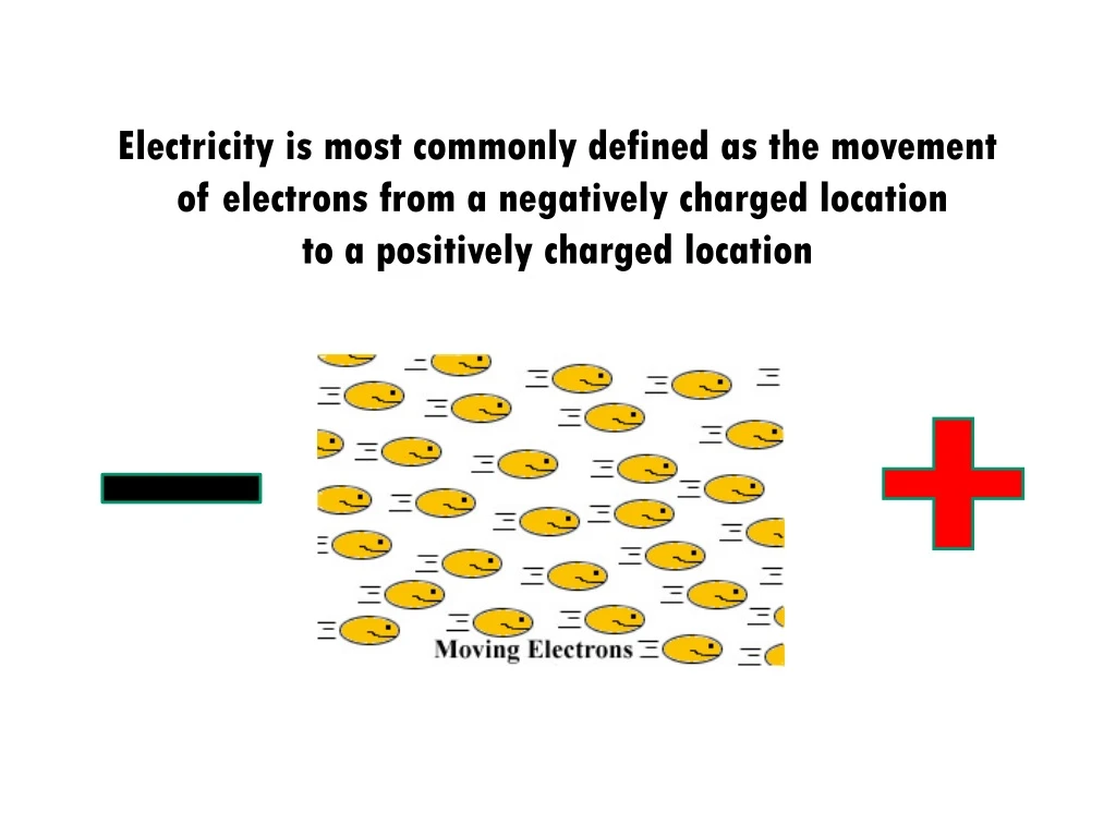 electricity is most commonly defined n.