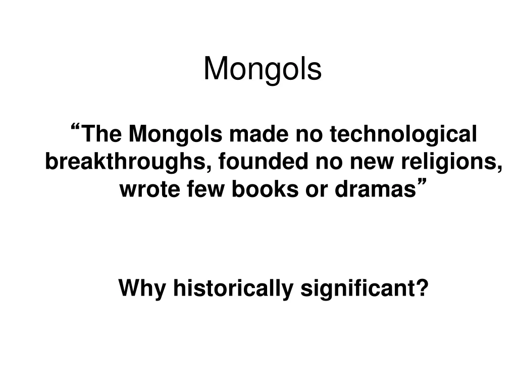 mongols n.