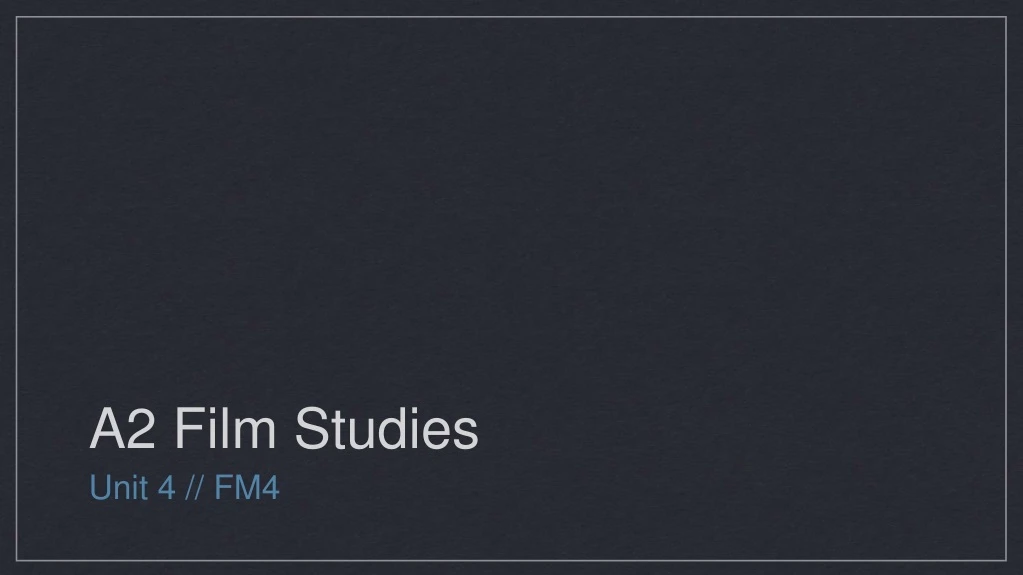 a2 film studies n.