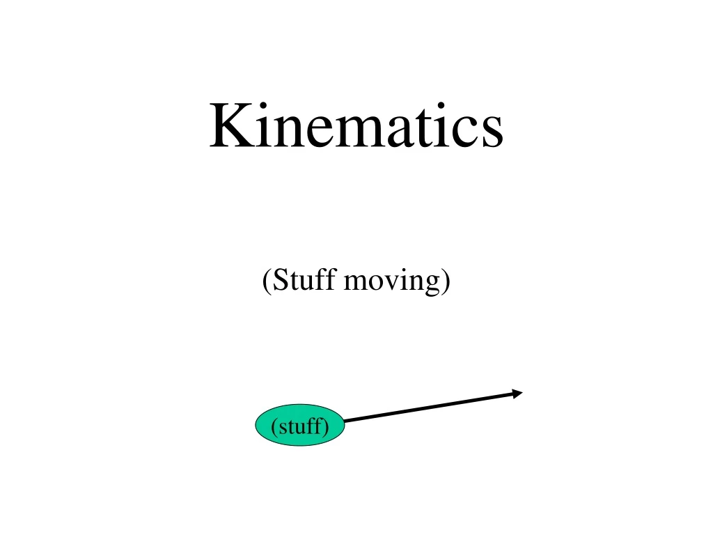 kinematics n.