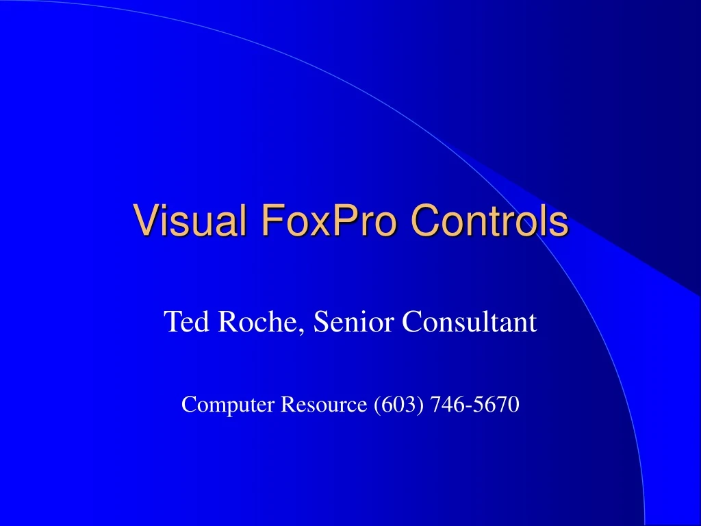 visual foxpro controls n.