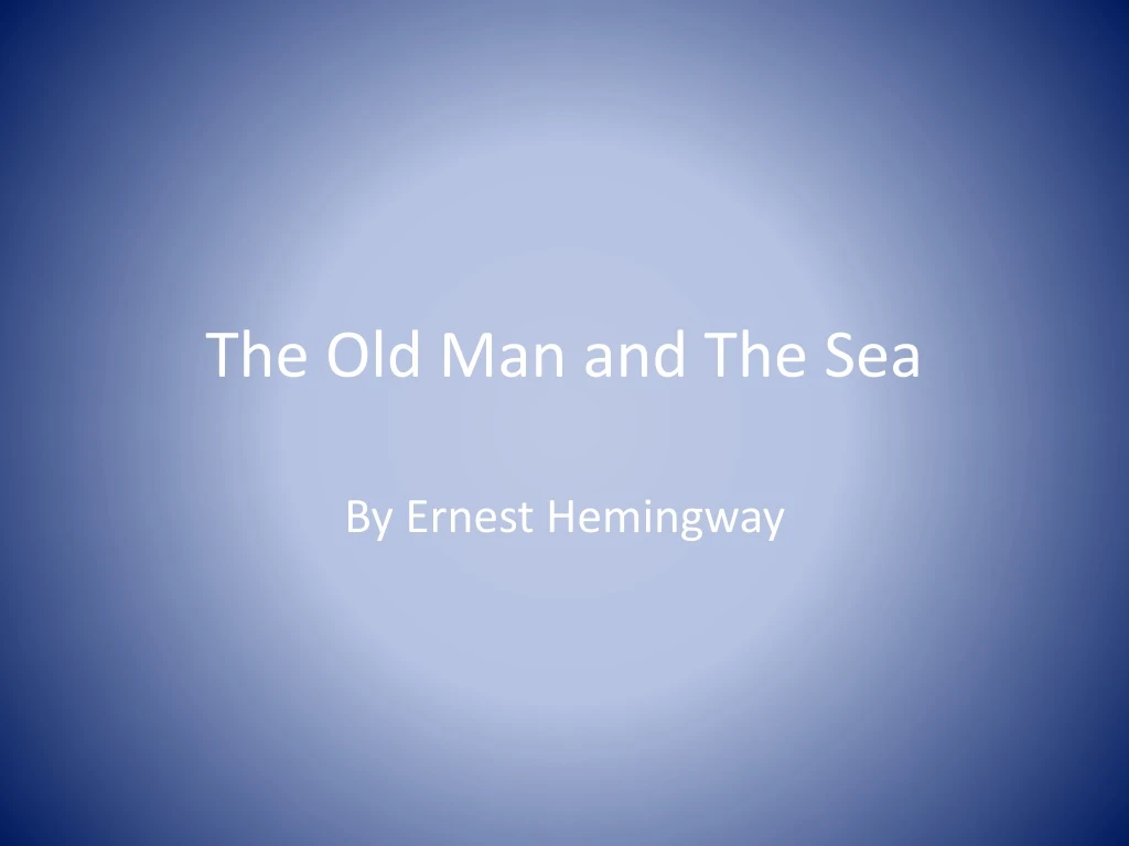 the old man and the sea n.