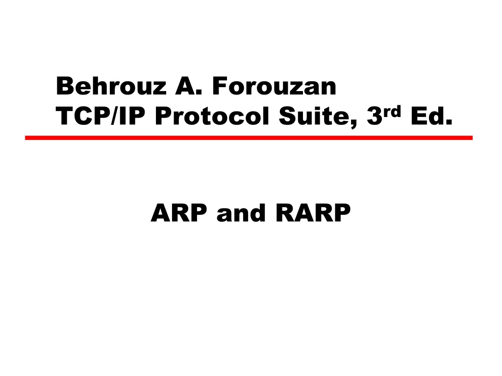behrouz a forouzan tcp ip protocol suite 3 rd ed n.