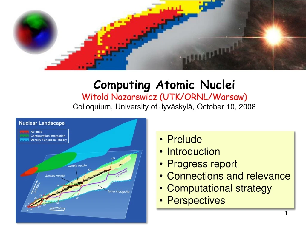 computing atomic nuclei witold nazarewicz n.