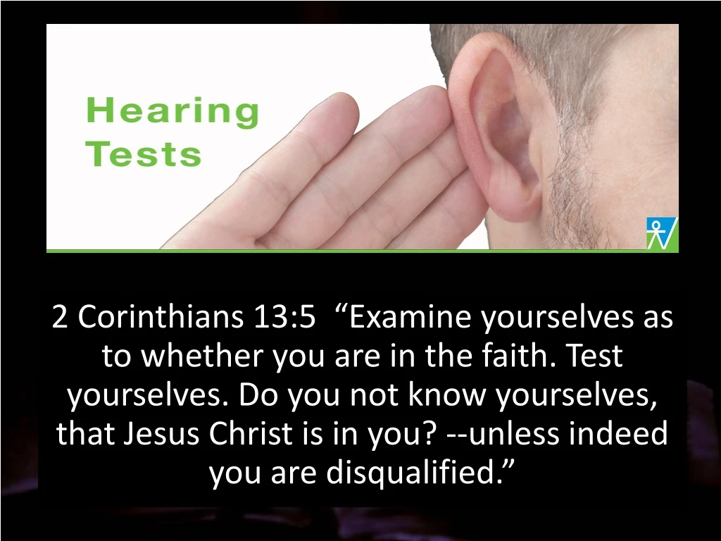 2 corinthians 13 5 examine yourselves n.