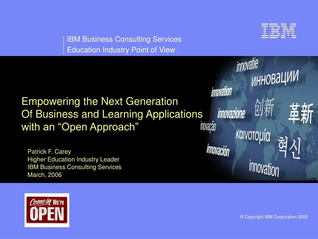 PPT Empowering the Next Generation Of Business and Learning