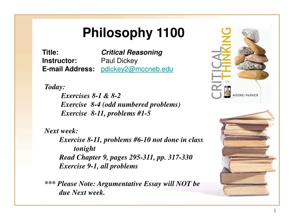philosophy 1100 n.