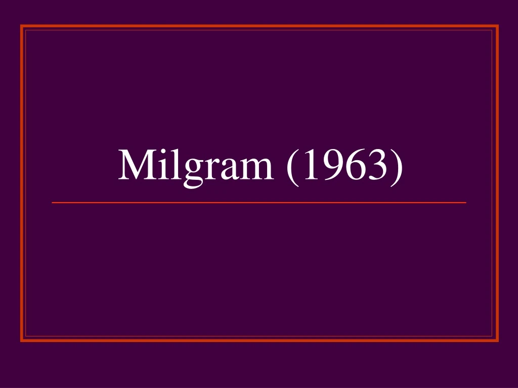 milgram 1963 n.
