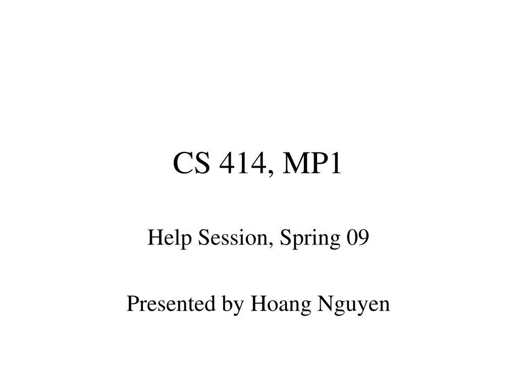 cs 414 mp1 n.