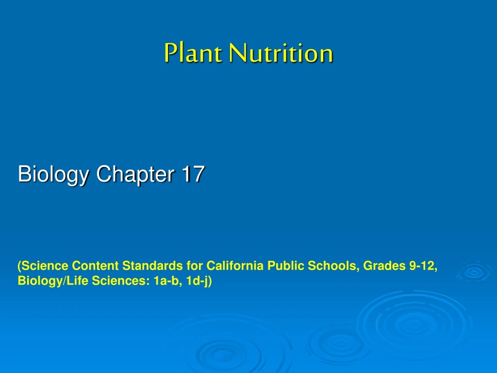 plant nutrition n.