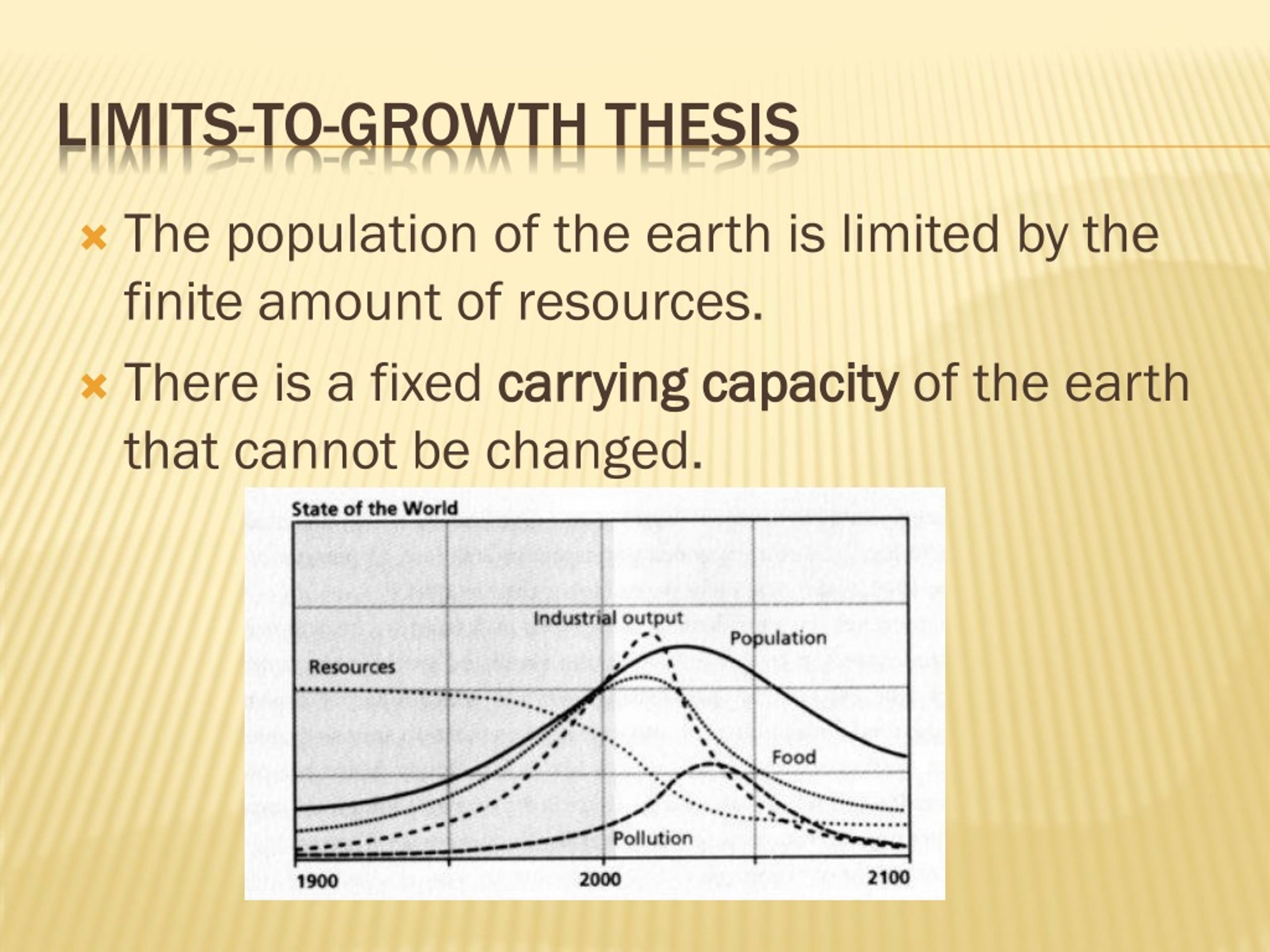 limits to growth thesis definition
