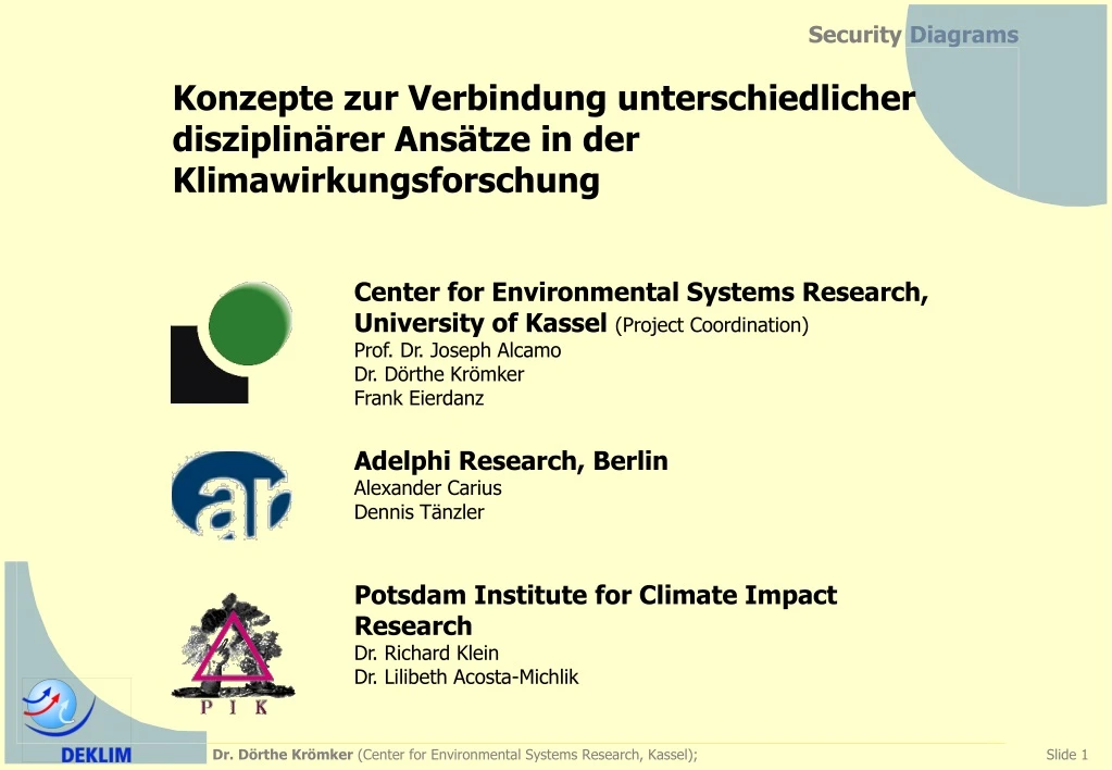 center for environmental systems research n.
