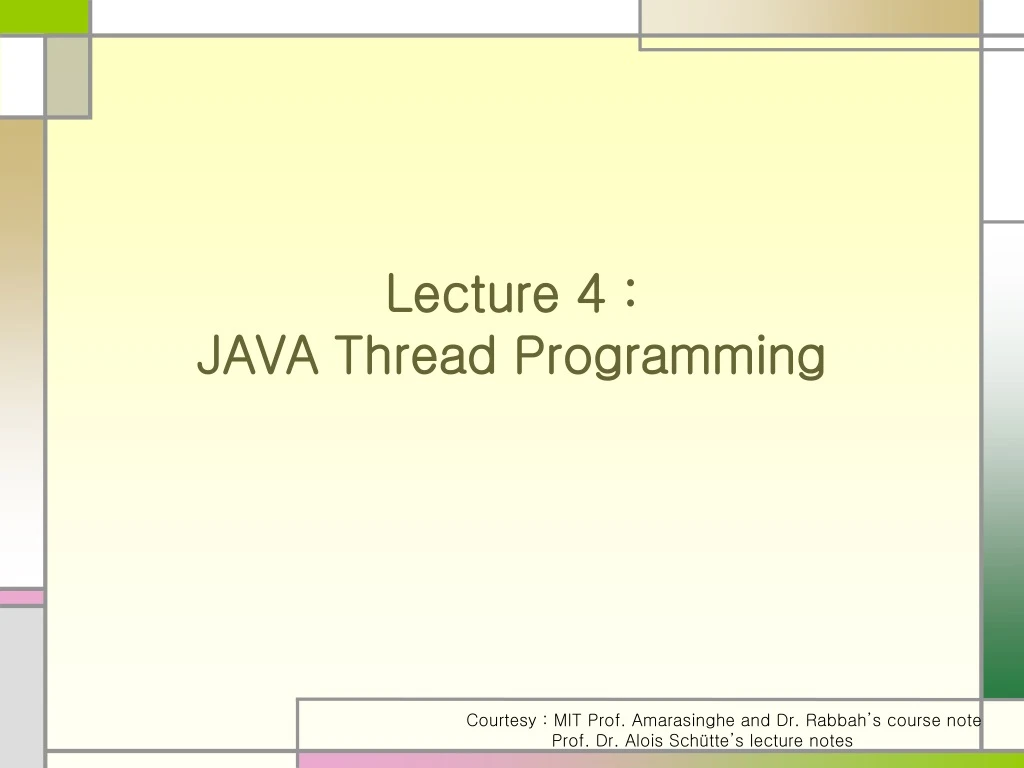 lecture 4 java thread programming n.