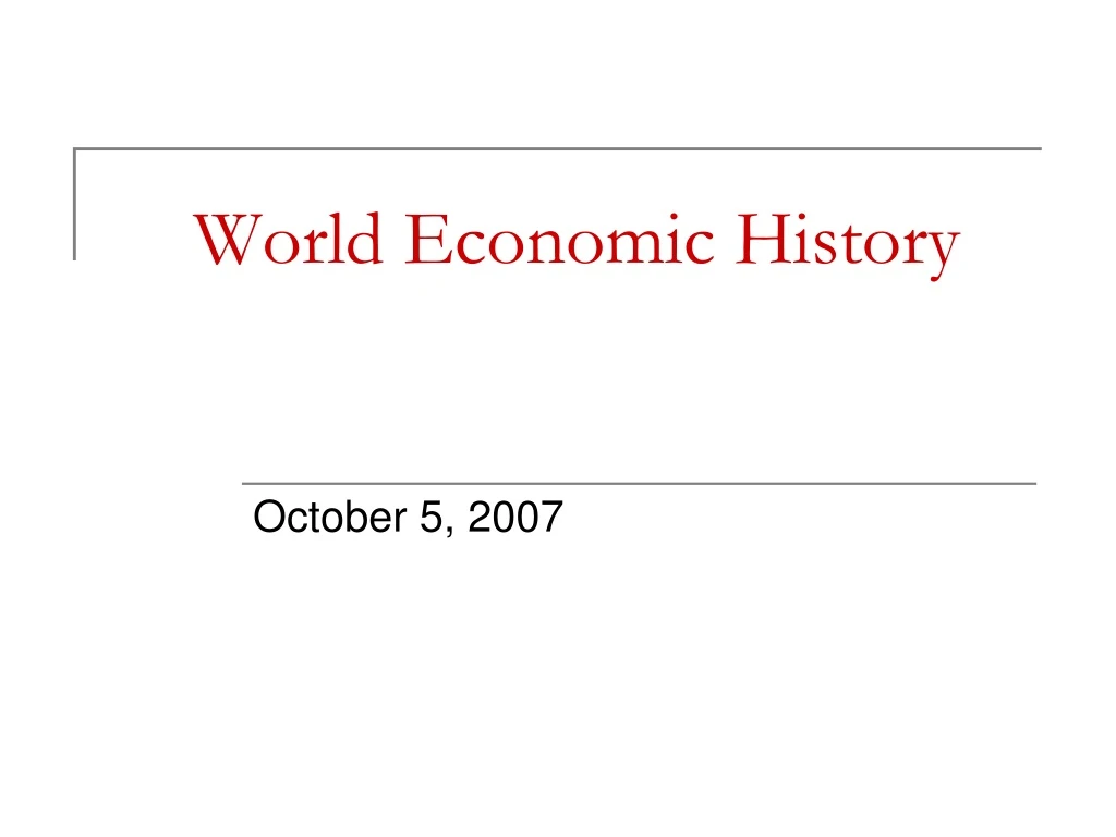 world economic history n.