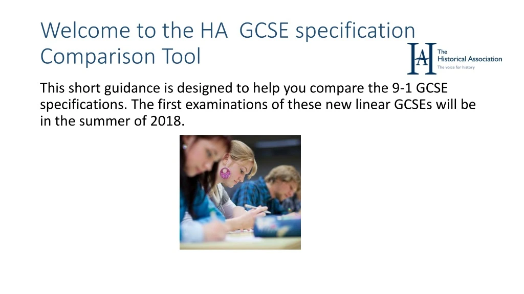welcome to the ha gcse specification comparison tool n.