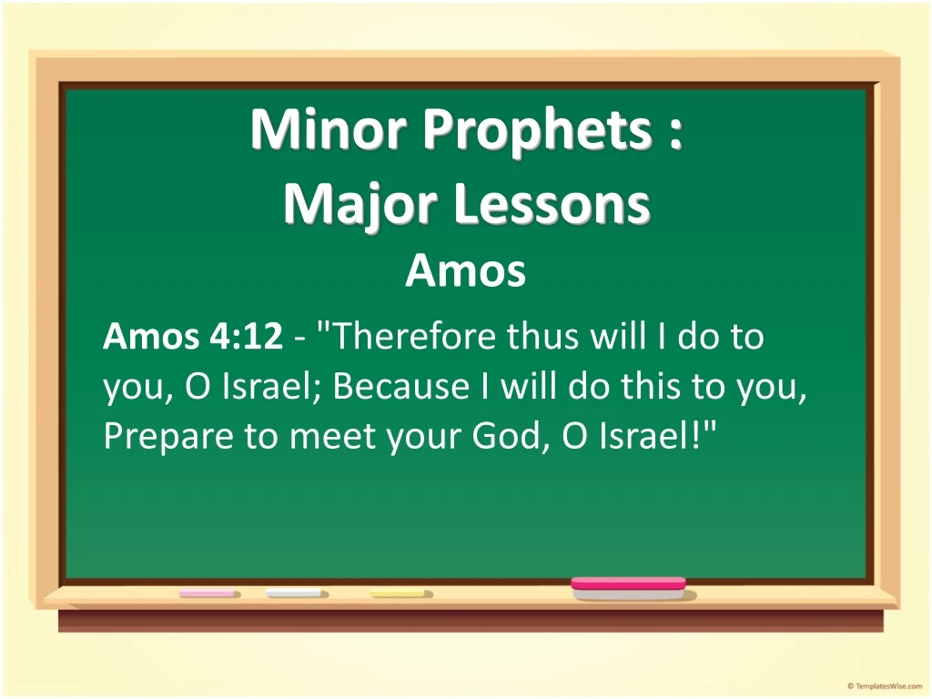 minor prophets major lessons n.