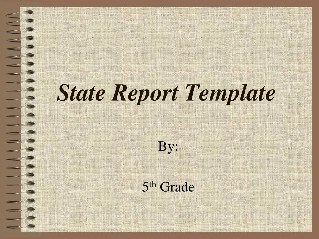 PPT State Report Template PowerPoint Presentation, free download ID