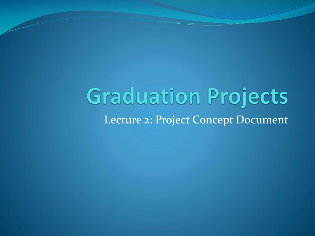 graduation projects n.
