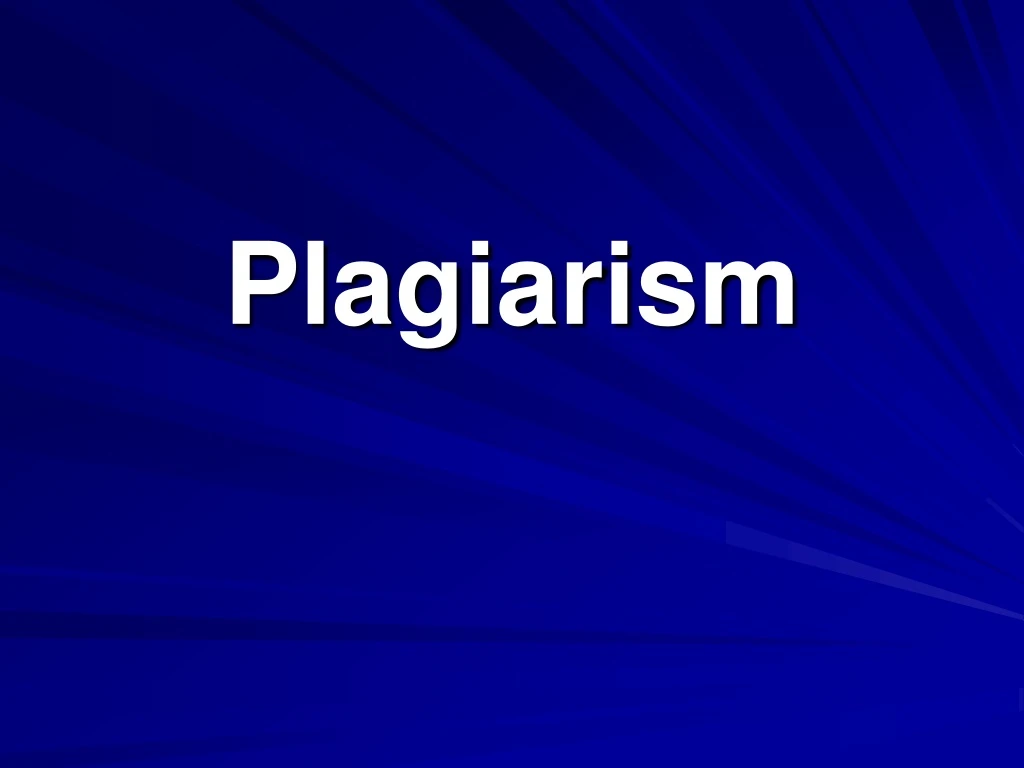 plagiarism n.