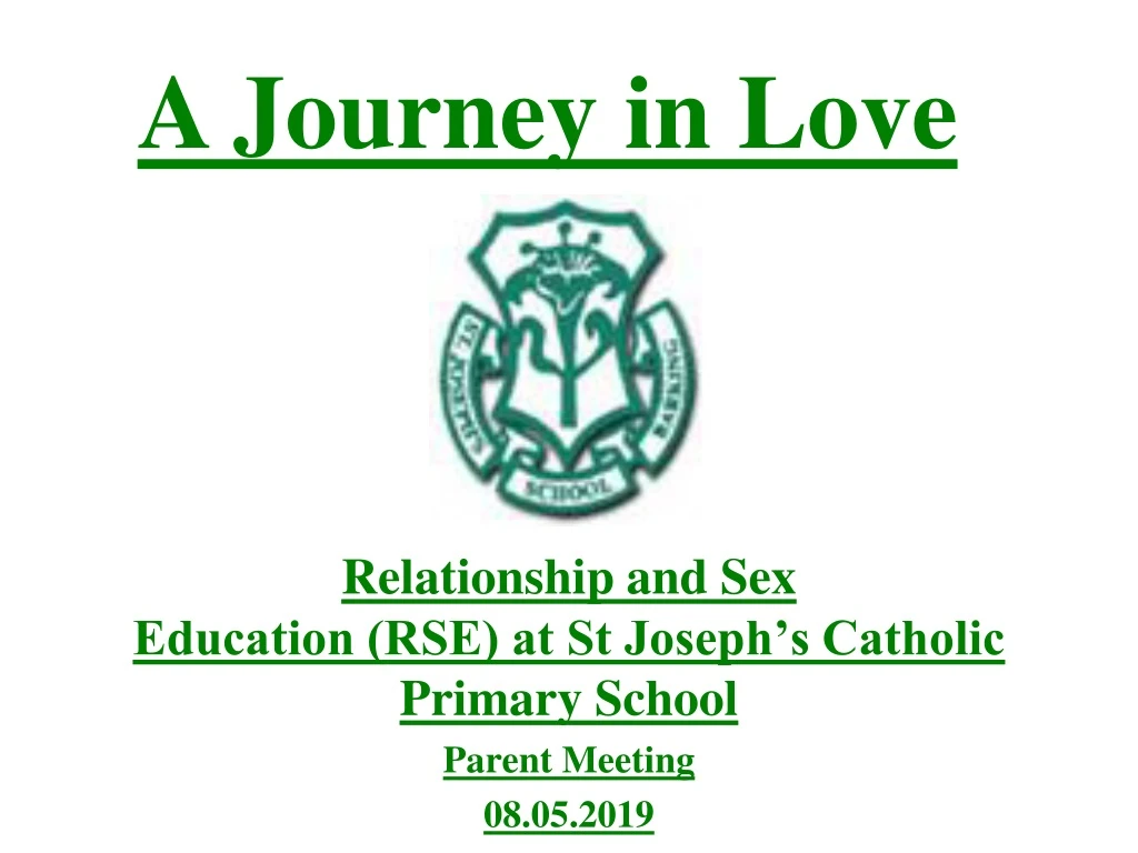 Ppt Relationship And Sex Education Rse At St Josephs Catholic