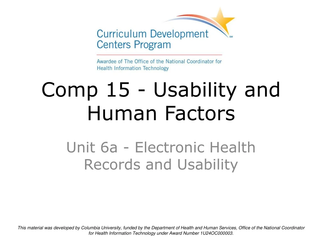 PPT - Comp 15 - Usability And Human Factors PowerPoint Presentation ...