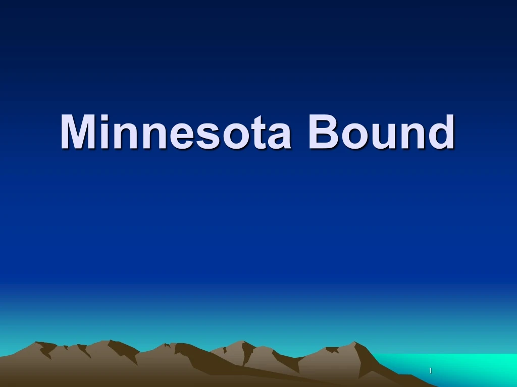 minnesota bound n.