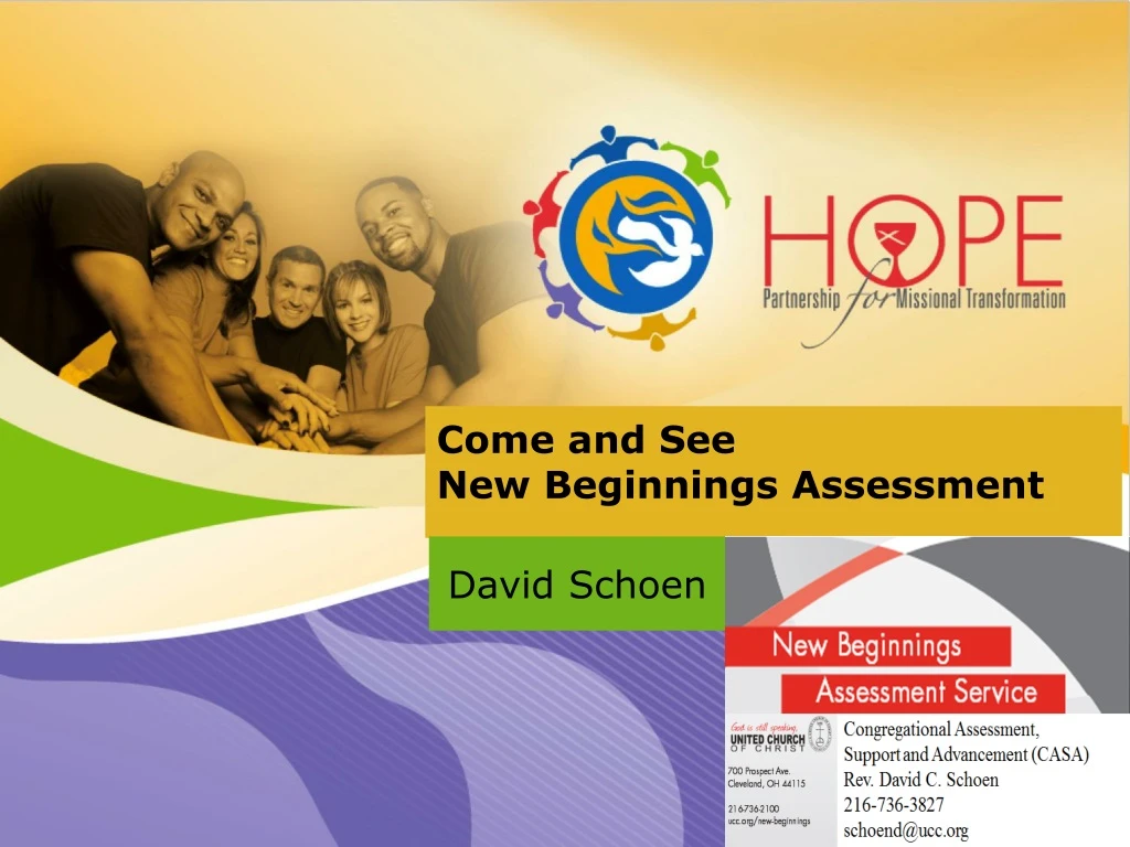 come and see new beginnings assessment n.