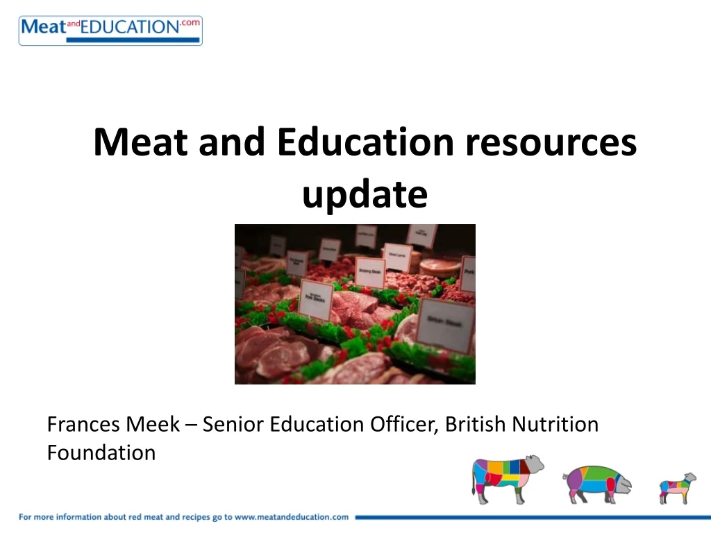 meat and education resources update n.