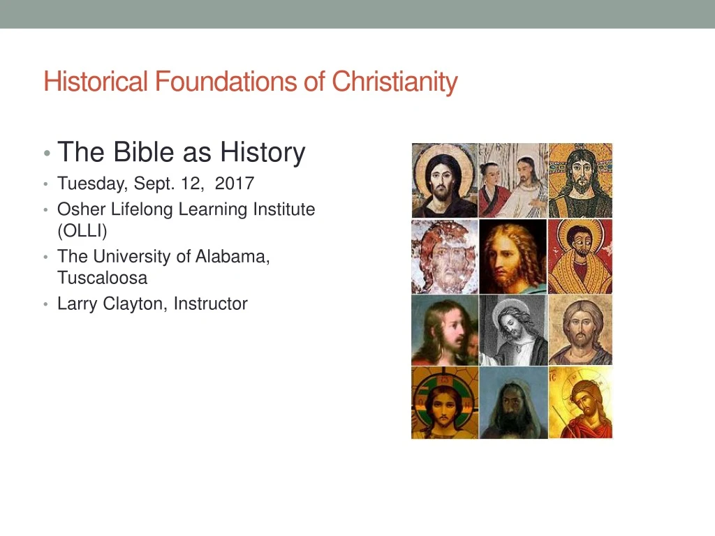 historical foundations of christianity n.