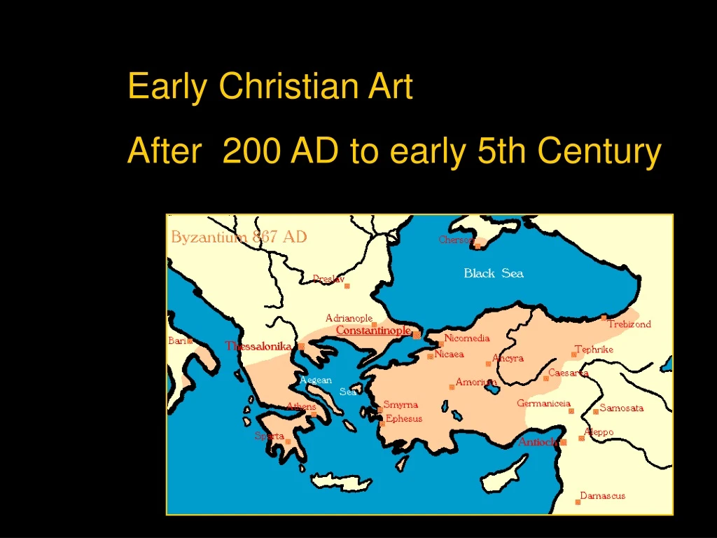 early christian art after 200 ad to early n.