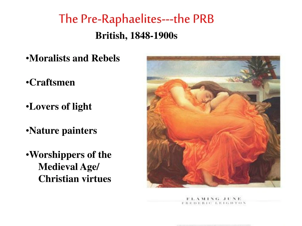 the pre raphaelites the prb british 1848 1900s n.