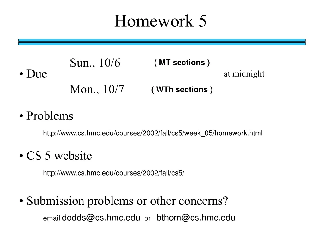 homework 5 n.