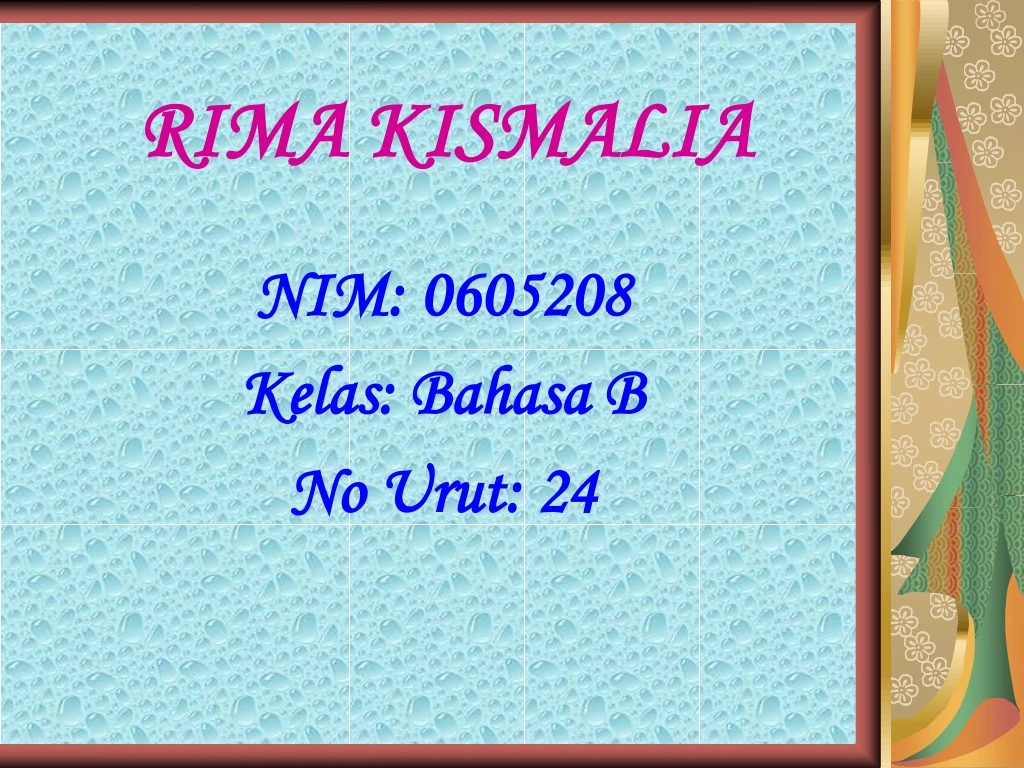 rima kismalia n.
