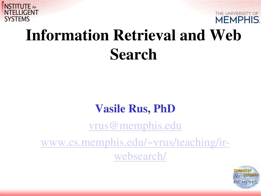 PPT - Information Retrieval And Web Search PowerPoint Presentation ...