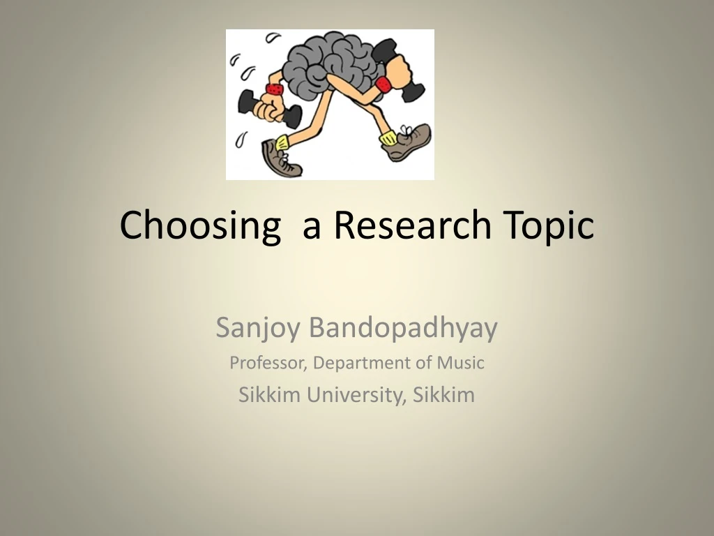 choosing a research topic slideshare