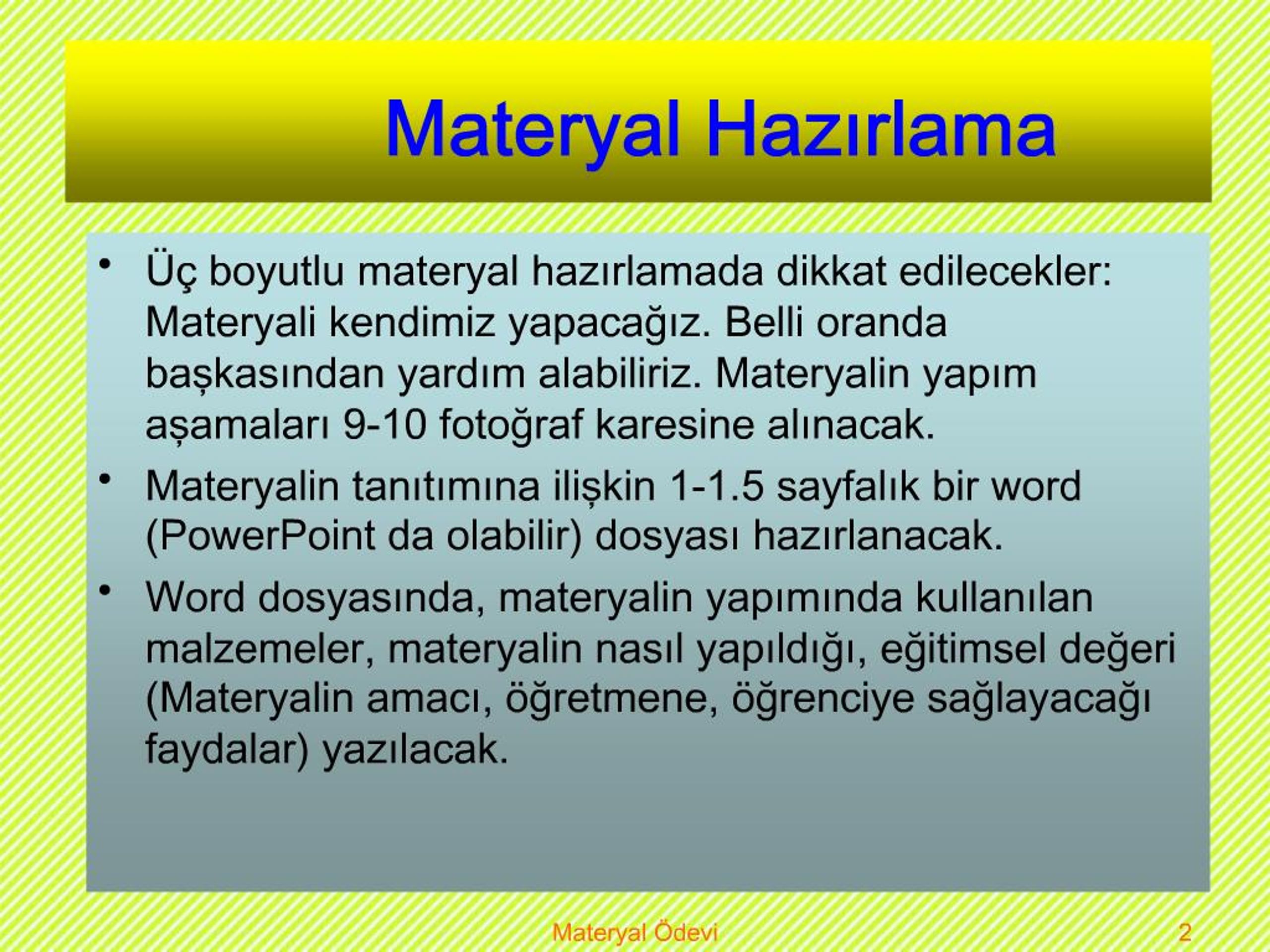 ppt materyal hazirlama powerpoint presentation free download id 861170