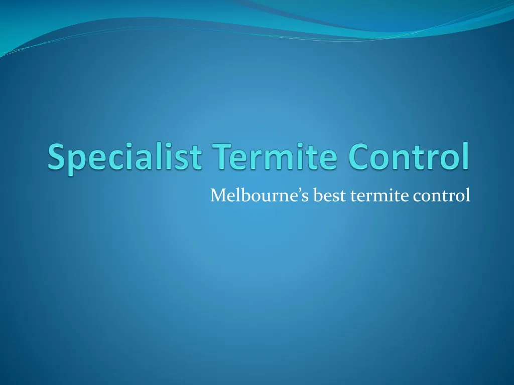 specialist termite control n.