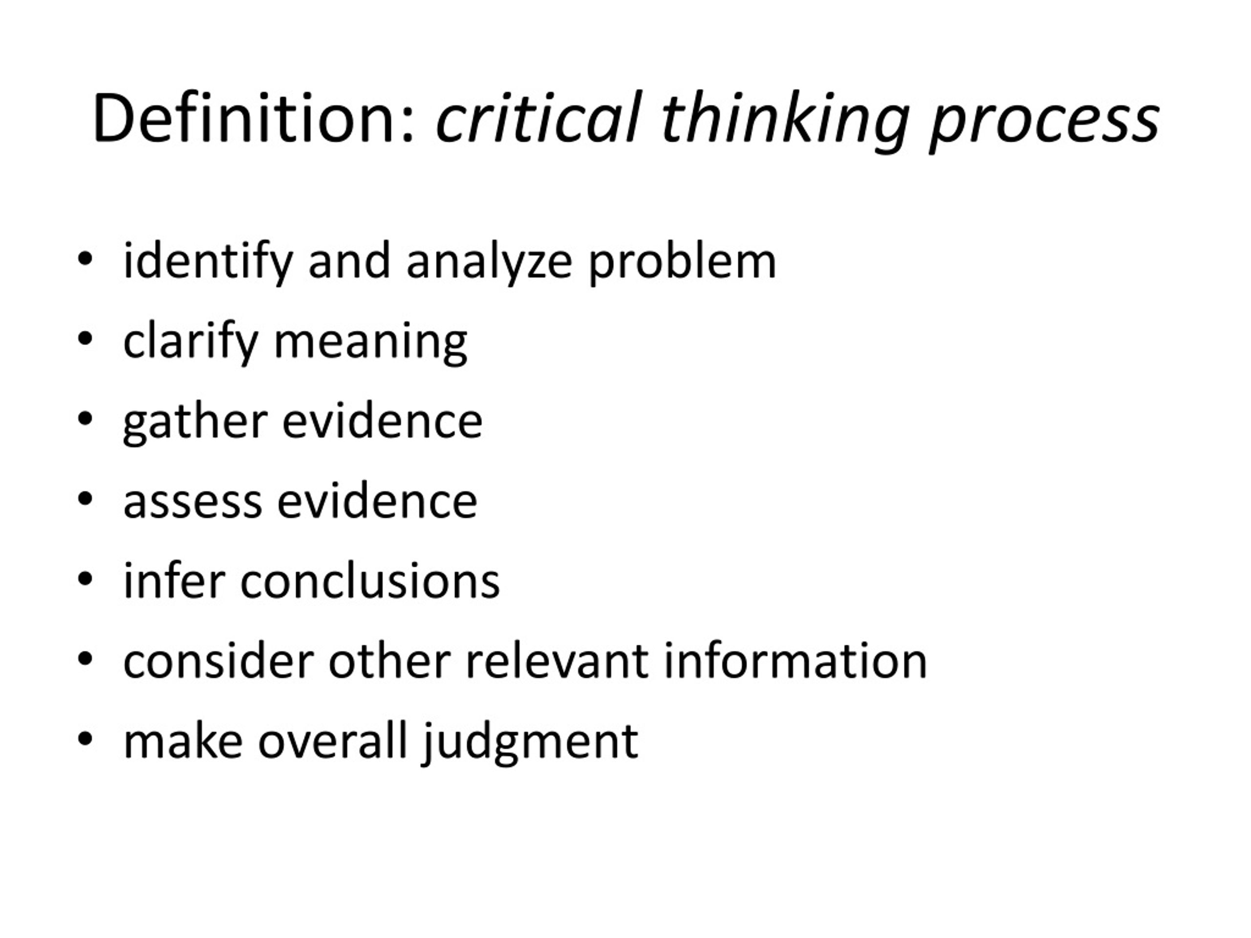 critical thinking as an educational ideal