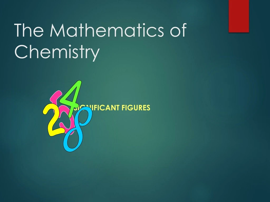 PPT - The Mathematics Of Chemistry PowerPoint Presentation, Free ...