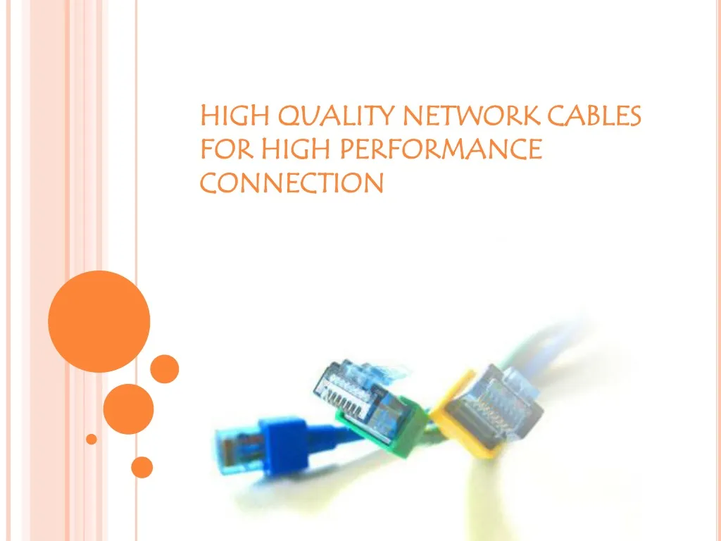 high quality network cables for high performance n.