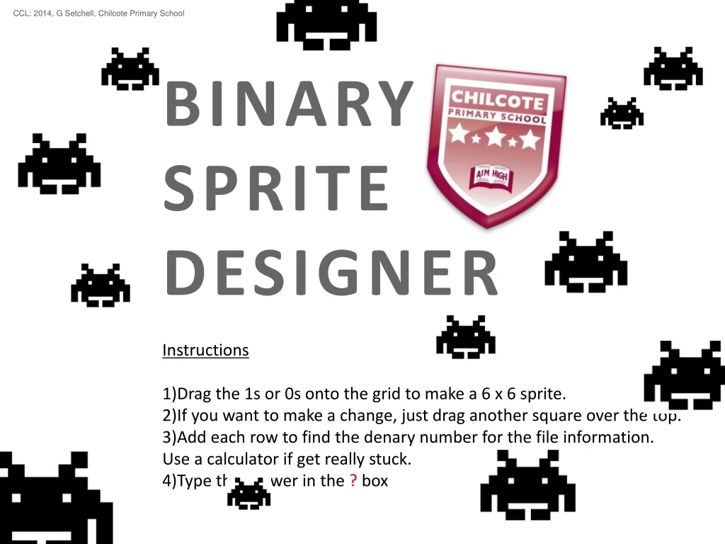 Ppt binary sprite designer powerpoint presentation free download