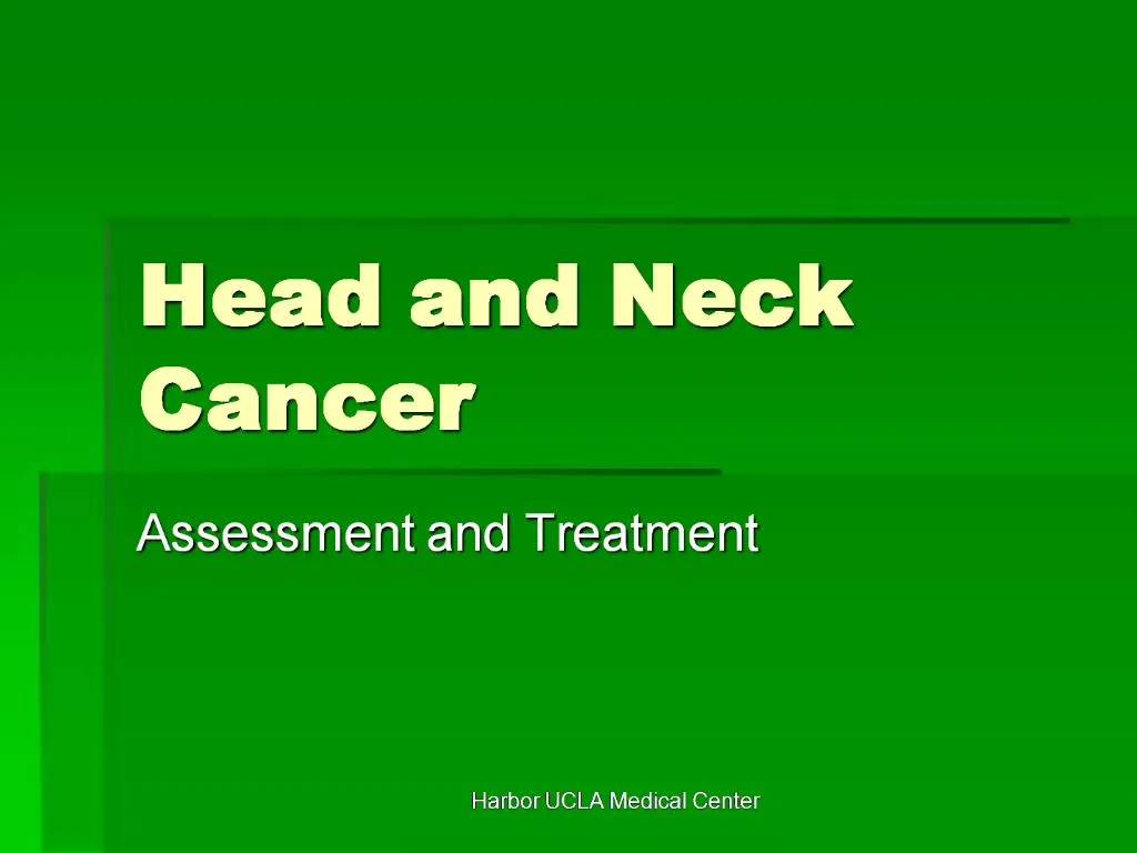 PPT - Head and Neck Cancer PowerPoint Presentation, free download - ID ...