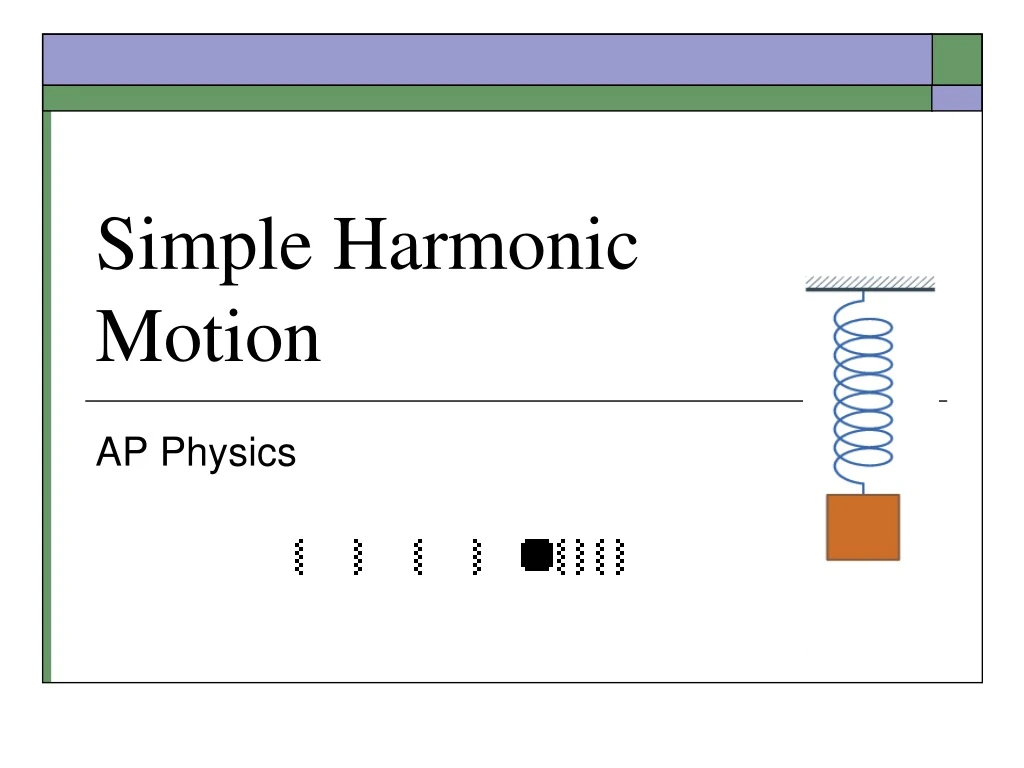 simple harmonic motion powerpoint presentation