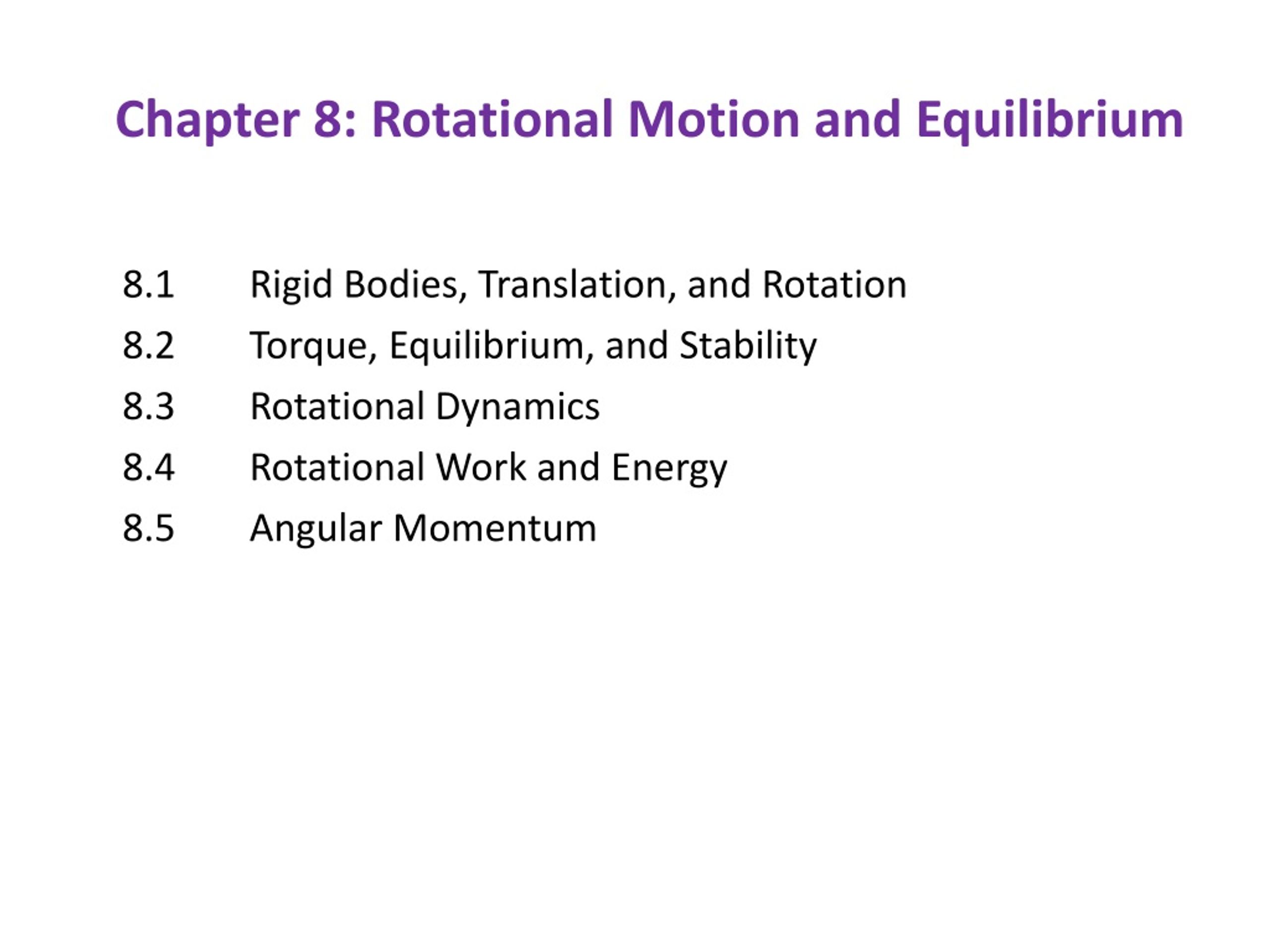 PPT - AP Physics Chapter 8 Rotational Motion And Equilibrium PowerPoint ...