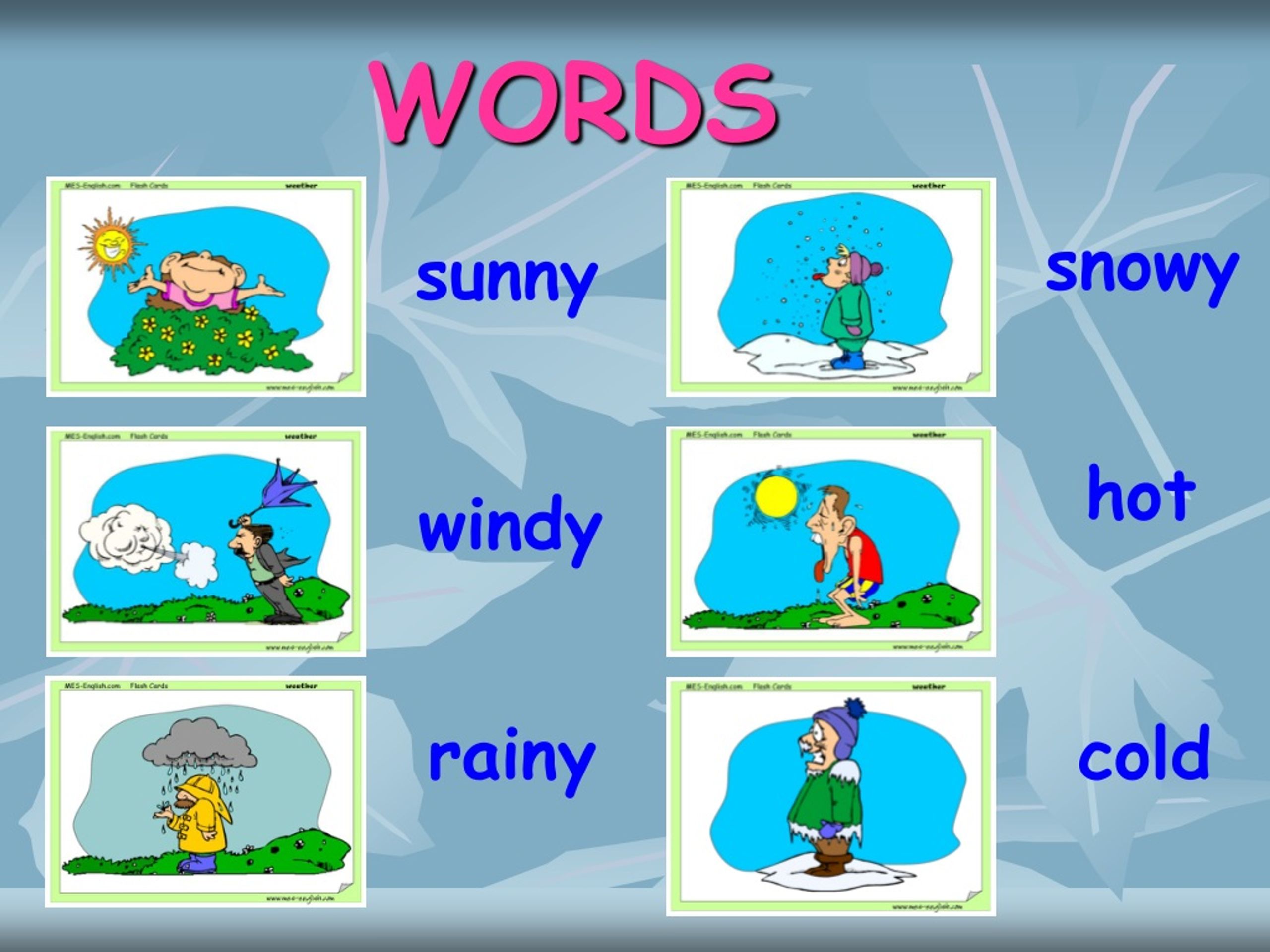 Weather words. Types of weather for children. Weather and the Seasons. Speaking about Seasons and the weather. Sunny Windy.