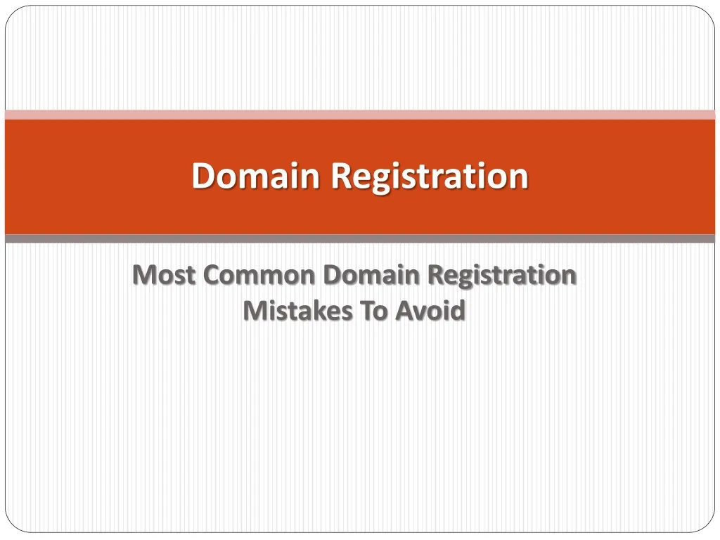 domain registration n.