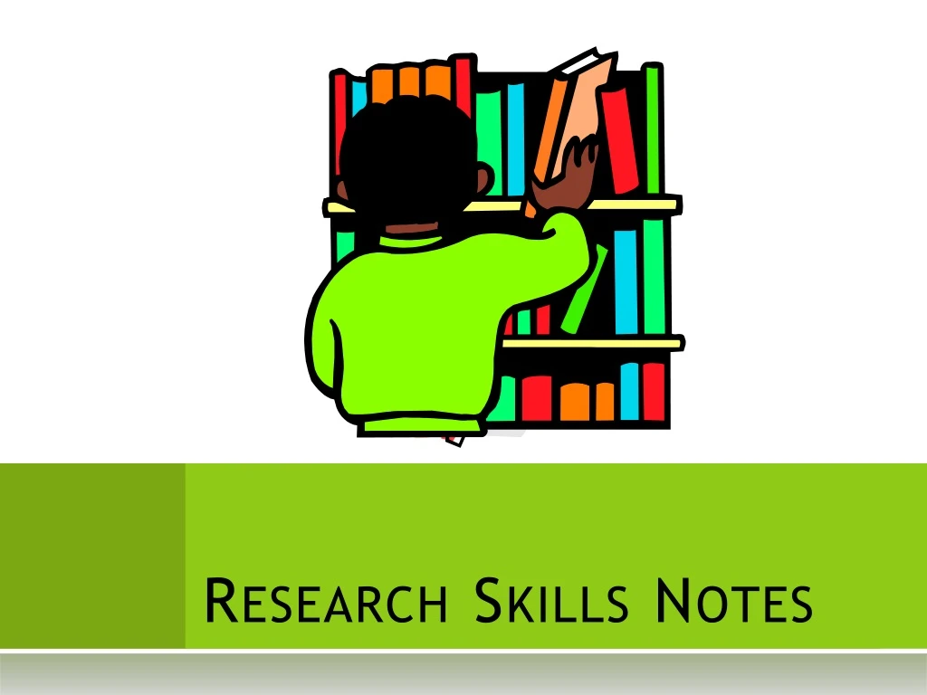 business research skills notes